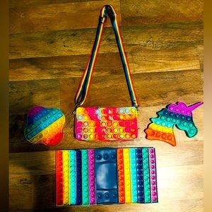 Pop It Fidget Rainbow Color Bundle